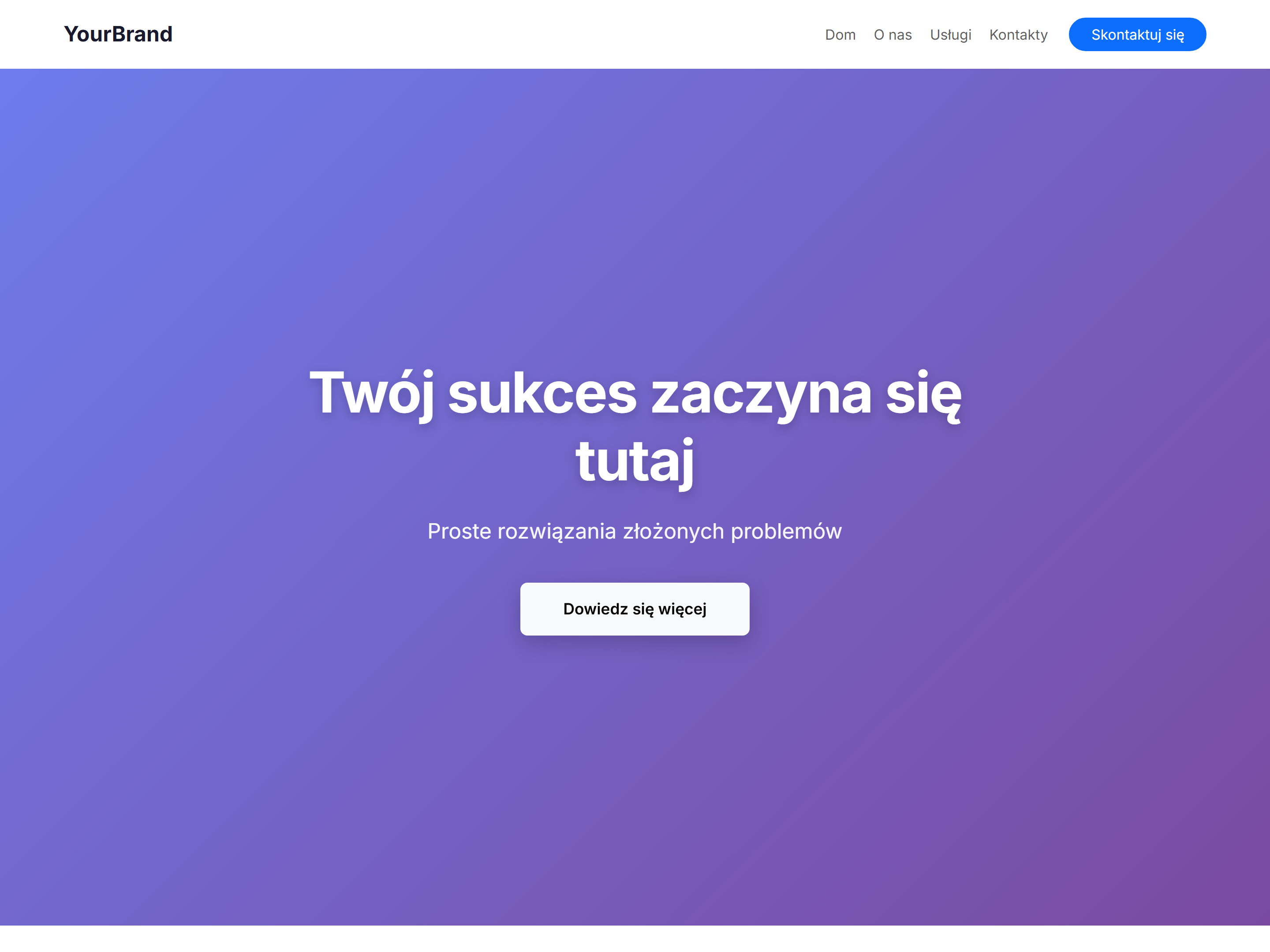 Prosta One-Page