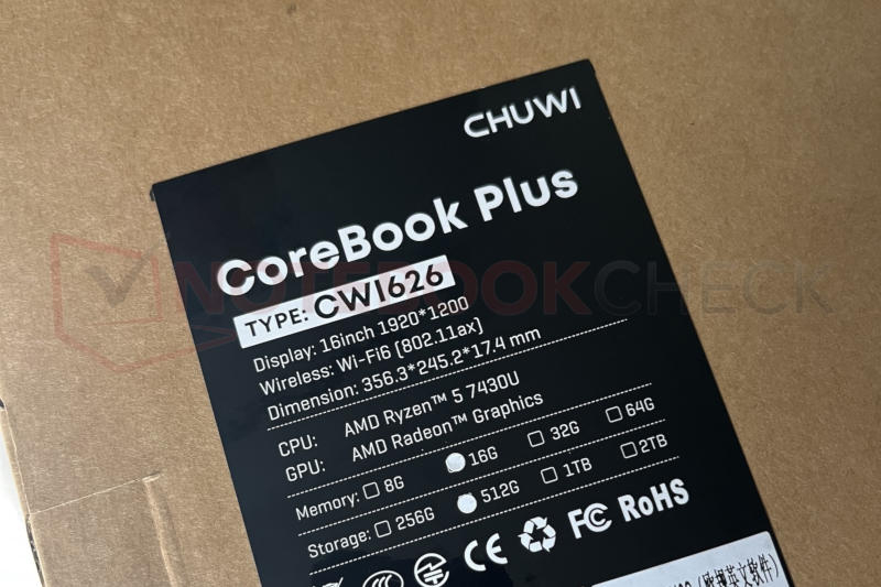 Chuwi ponownie ujawniono za wymianę procesorów: w laptopie zainstalowano słaby Ryzen w porównaniu do podanych specyfikacji