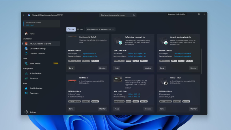 Windows 11 teraz w pełni obsługuje MIDI 2.0