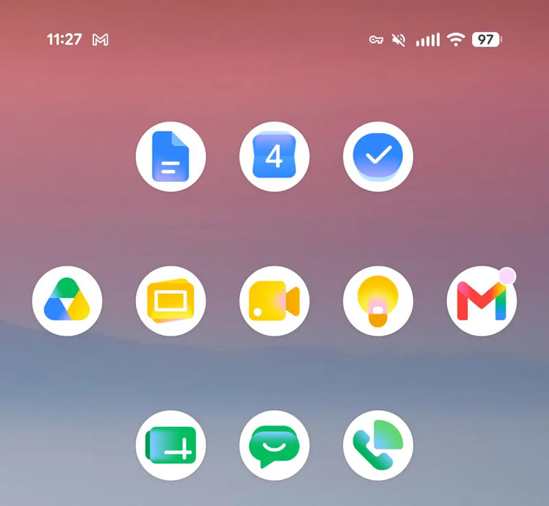 Google zaktualizowała ikony aplikacji Workspace zgodnie z motywem „Era Gemini”.