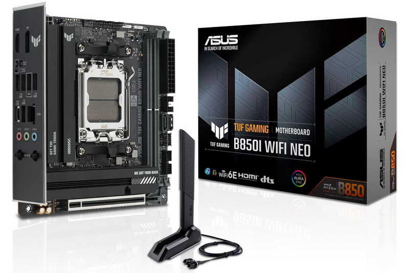 Asus wypuściła pierwszą płytę mini‑ITX serii TUF – model TUF Gaming B850I WIFI Neo dla procesorów Ryzen