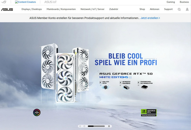 Nowy niemiecki portal Asus działa ponownie: pobieranie sterowników i BIOS zostało przywrócone, jednak bez obsługi laptopów i komputerów stacjonarnych