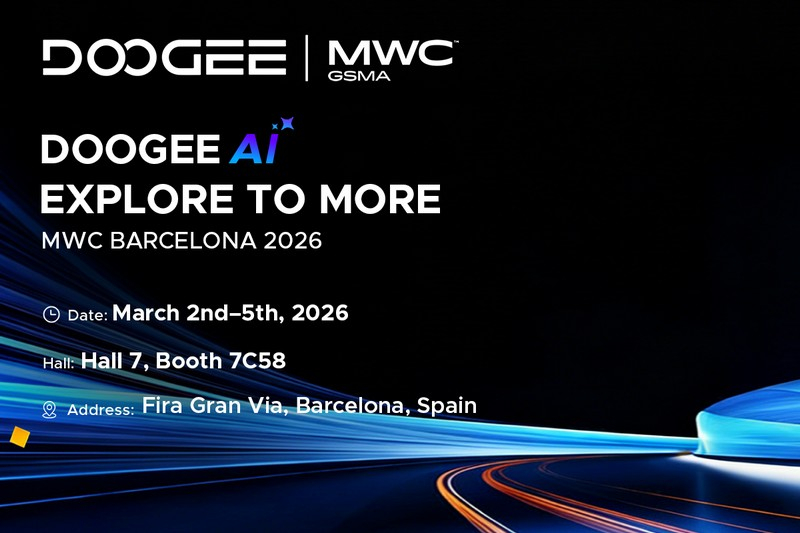 Doogee zaprezentuje na MWC 2026 inteligentne gadżety, zabezpieczony smartfon i Visible AI.