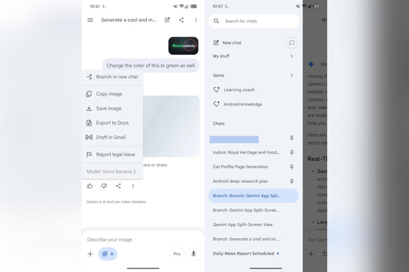 Google Gemini uruchomi podział dialogów — tak jak w ChatGPT