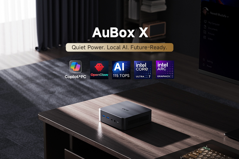Chuwi wypuściła nowy kompaktowy komputer PC AuBox X z procesorem Intel Core Ultra.