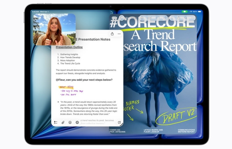 Apple wypuściła zaktualizowanego iPada Air z chipem M4, 12 GB pamięci RAM i ceną startową 599 dolarów