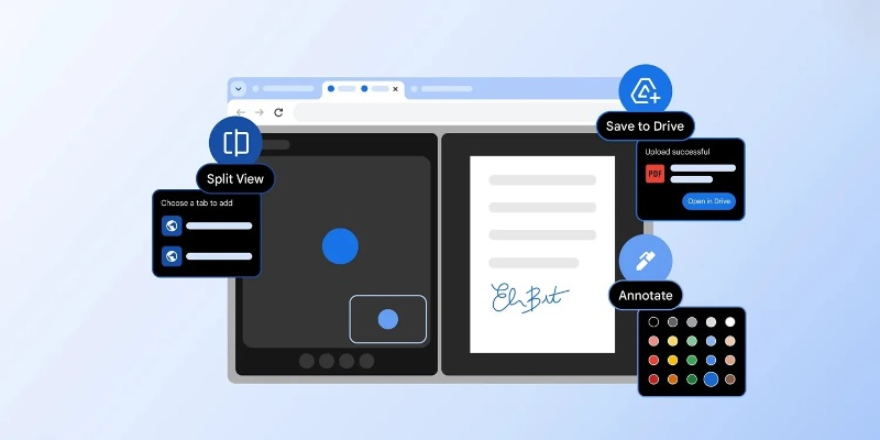Chrom jest teraz łatwiejszy w użyciu: w przeglądarce pojawił się podzielony ekran i możliwość robienia notatek w plikach PDF.