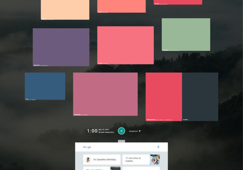 W przeglądarce wbudowany jest interfejs byłego perspektywicznego systemu operacyjnego Google Fuchsia