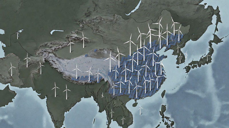 Chiny i Indie prowadzą rozwój światowej zielonej energii, podczas gdy kraje G7 pozostają w tyle za postępem.
