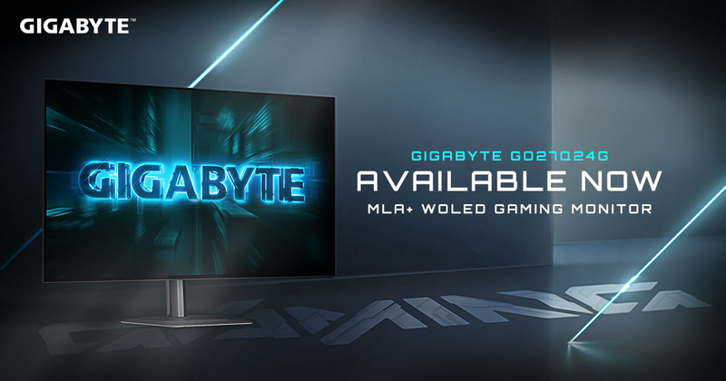 Gigabyte przedstawiła nowy 27-calowy monitor gamingowy WOLED GO27Q24G z rozdzielczością QHD i częstotliwością odświeżania 240 Hz